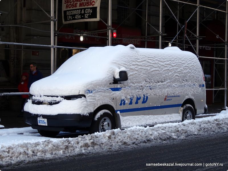 нью-йорк, зима, снег, буря
