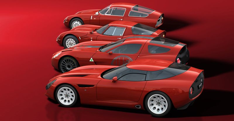 Alfa Romeo TZ3 Stradale от ателье Zagato (6 фото+видео)