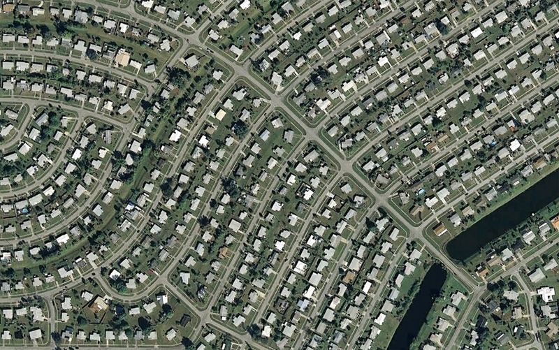 Район в Порт Шарлотт, штат Флорида. (© Google)