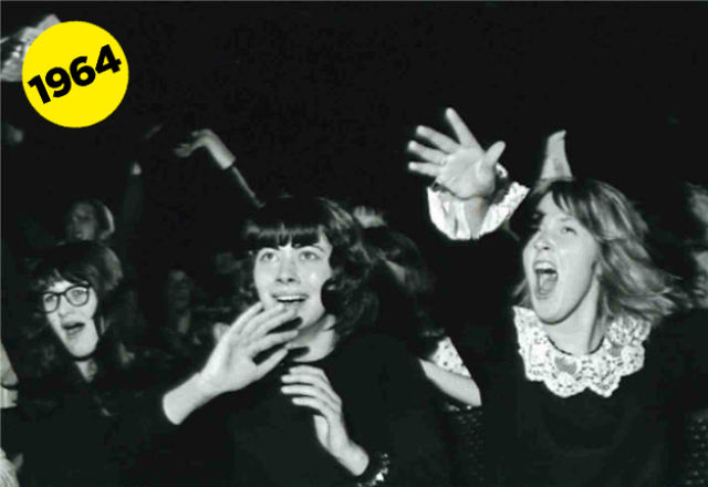 Реакция девочек на Beatles (19 фото)